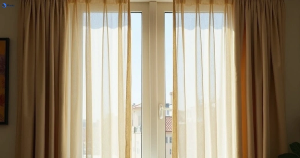 Dull dusty drapes in mont-albert-vic before professional cleaning